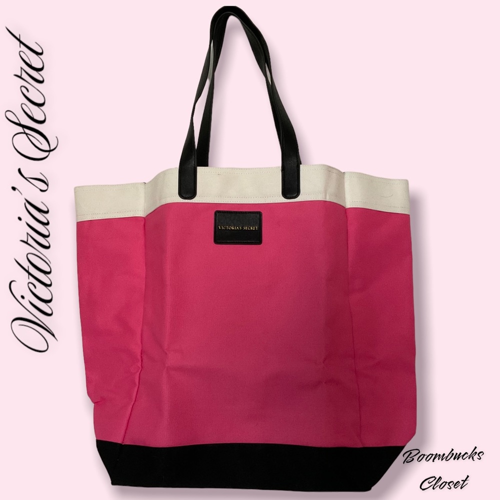 New Victoria’s Secret  Extra Large Travel Tote Canvas waterproof tote 21”x 17.5”